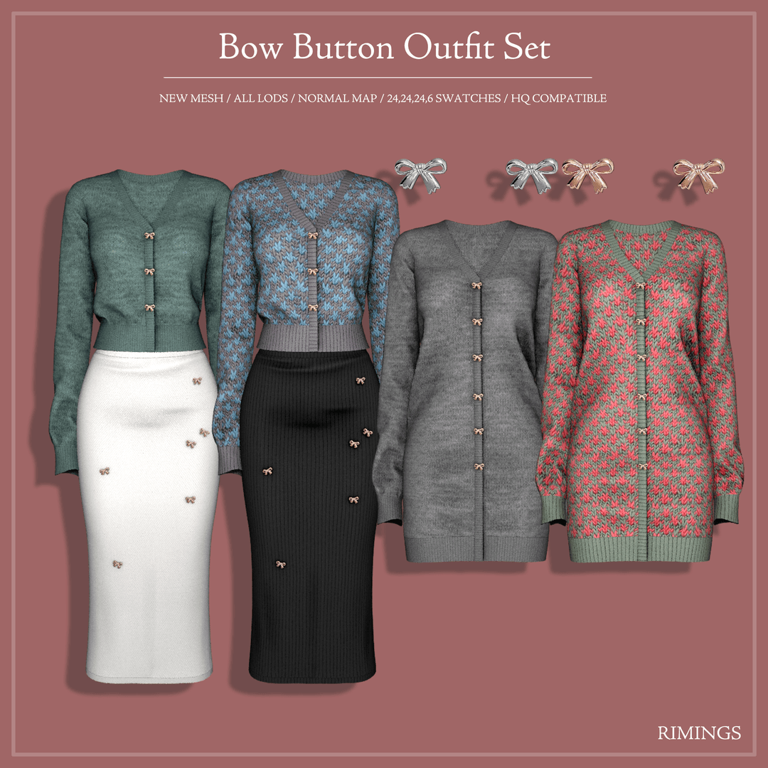 Комплект одежды Bow Button